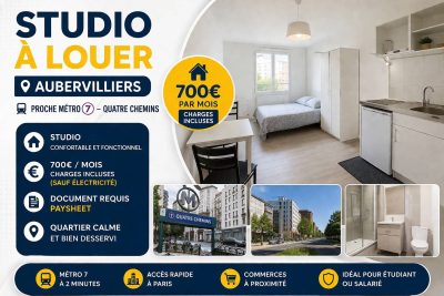 வாடகைக்கு 🏠 Studio à louer உள்ளது - Aubervillier