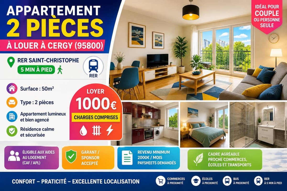 50m² வீடு வாடகைக்கு | APPARTEMENT 2 PIÈCES À LOUER — 1/1