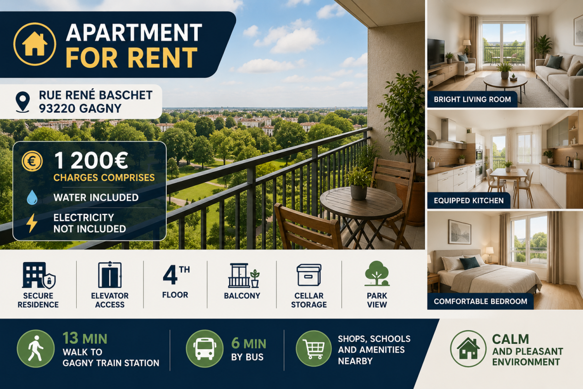 🏠 Appartement à Louer / வாடகைக்கு அபார்ட்மெண்ட் — 1/1