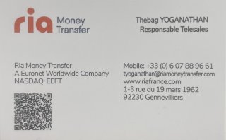 RIA - MONEY TRANSFER